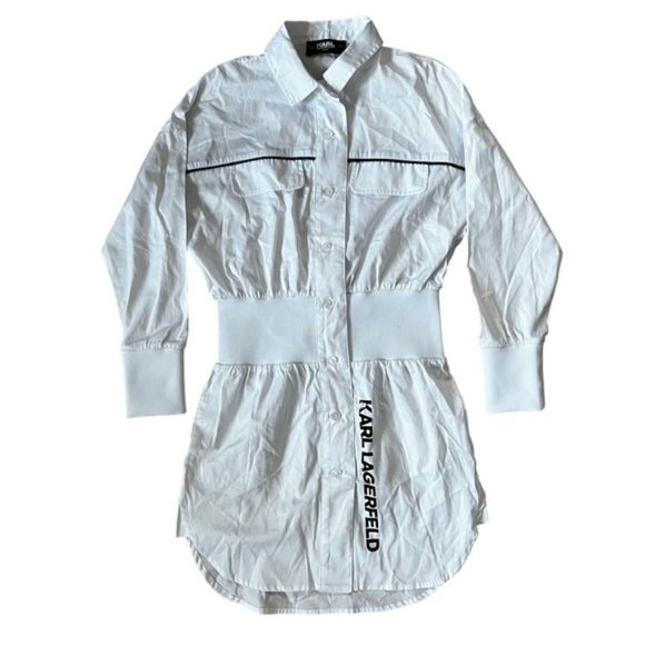 Karl Lagerfeld Kids White Dress Girls Size 10 - Picture 1 of 12